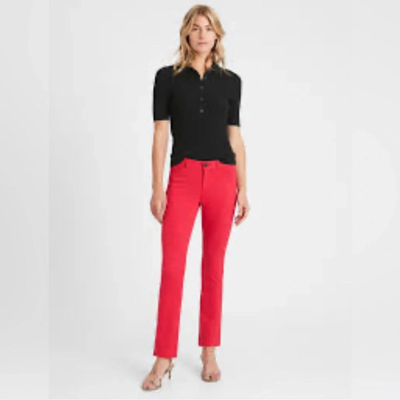 BANANA REPUBLIC Sz 6 Sloan Straight Leg Unlined Trouser Pants NEW WITH  TAGS - Picture 1 of 13